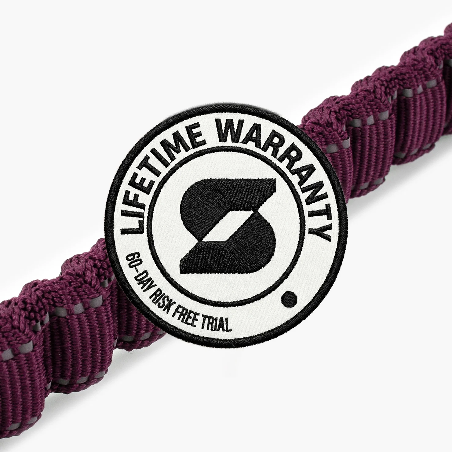 Bungee Dog Leash - Burgundy - Image 4