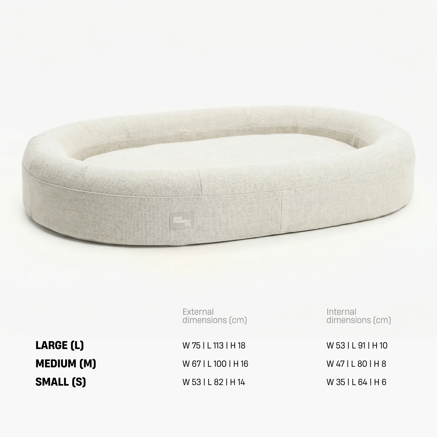 Chill Pill Memory Foam Dog Bed - Beige (Medium) - Image 9
