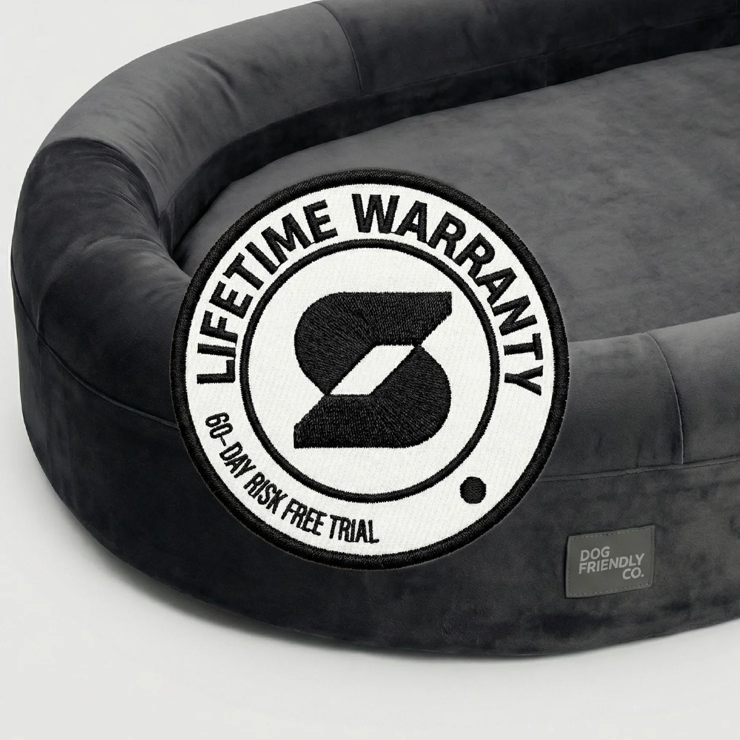 Chill Pill Velvet Easy Fit Cover - Charcoal - Image 8