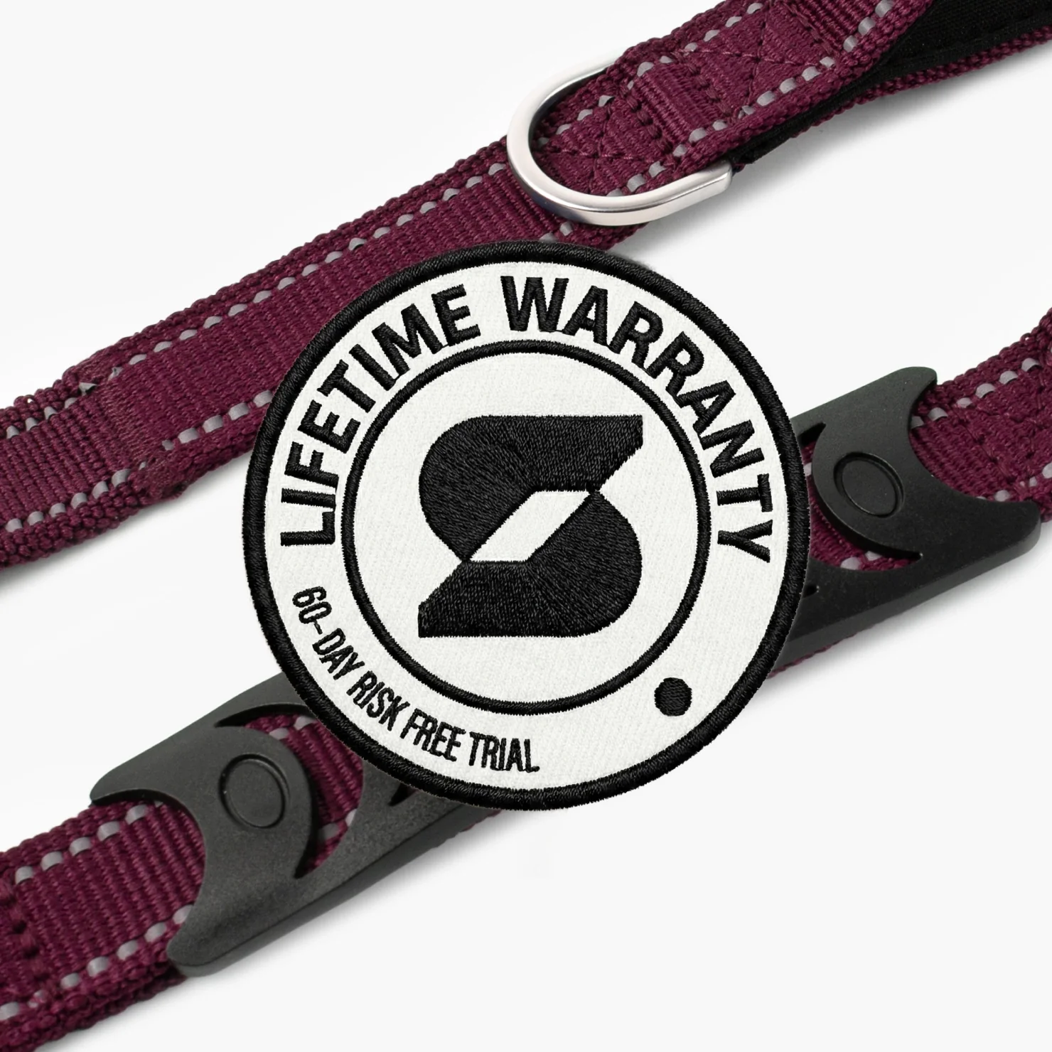 Classic Dog Leash - Burgundy - Image 4