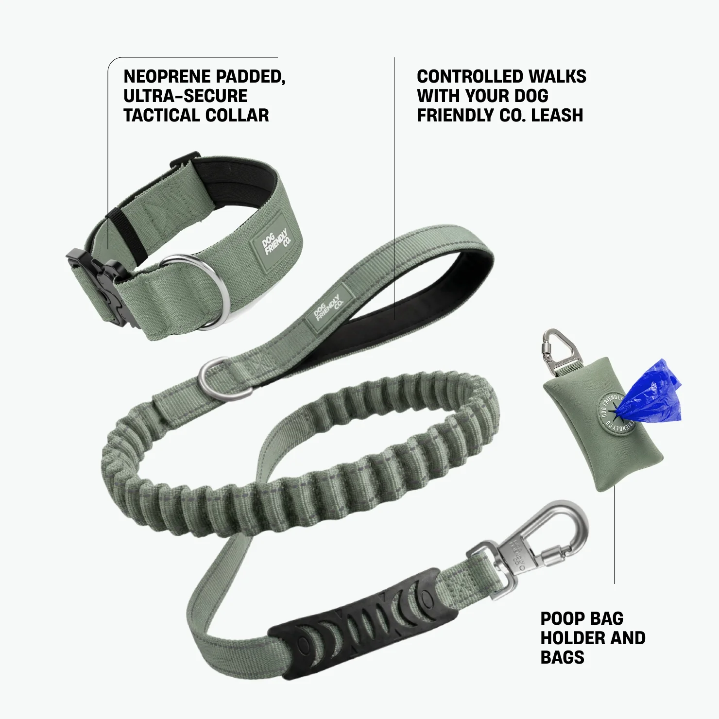 Collar Walk Set - Khaki - Image 2