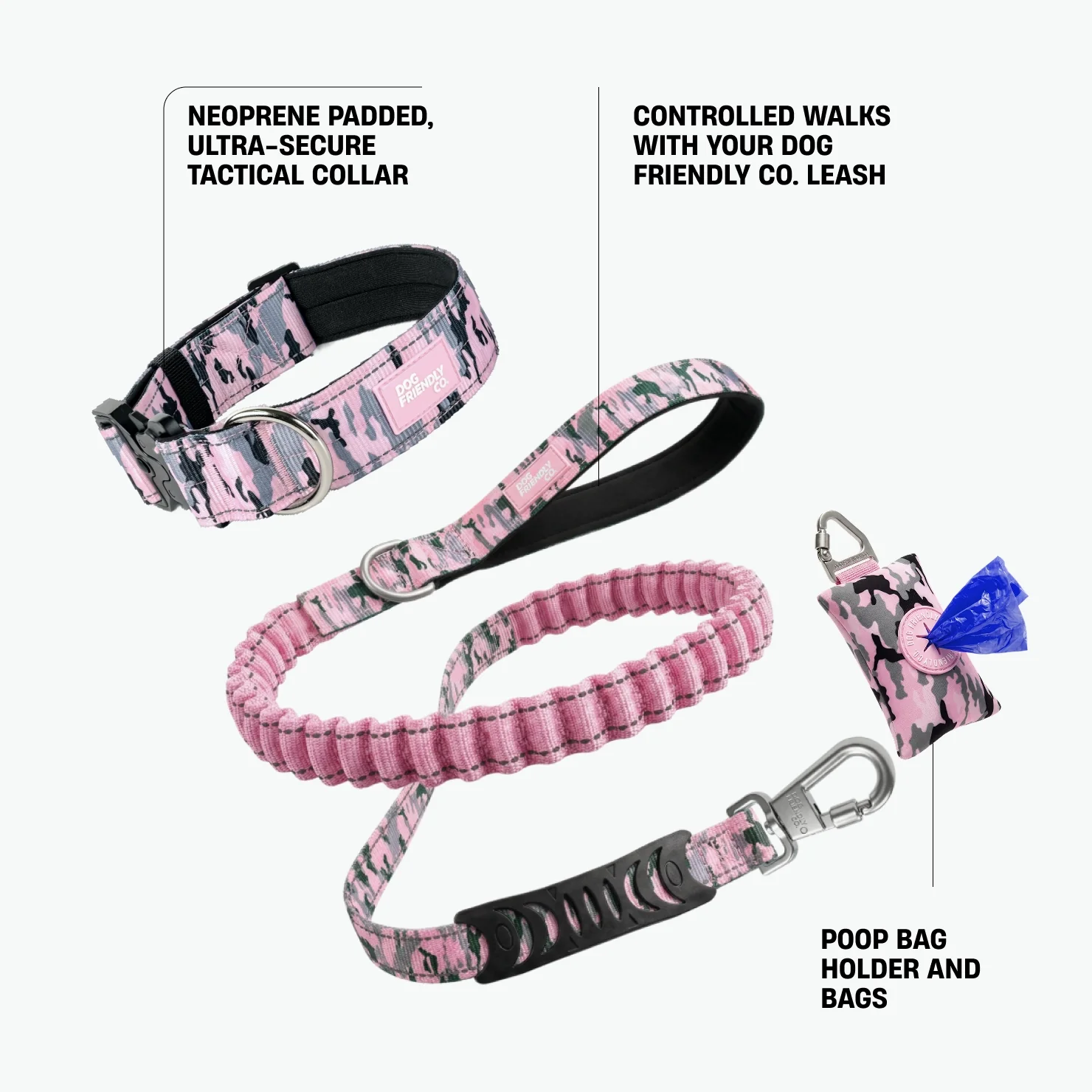 Collar Walk Set - Pink Camo - Image 2