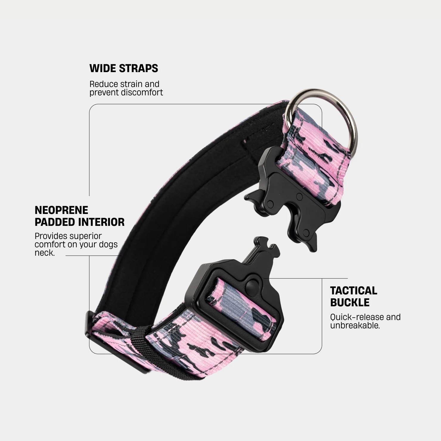 Collar Walk Set - Pink Camo - Image 3