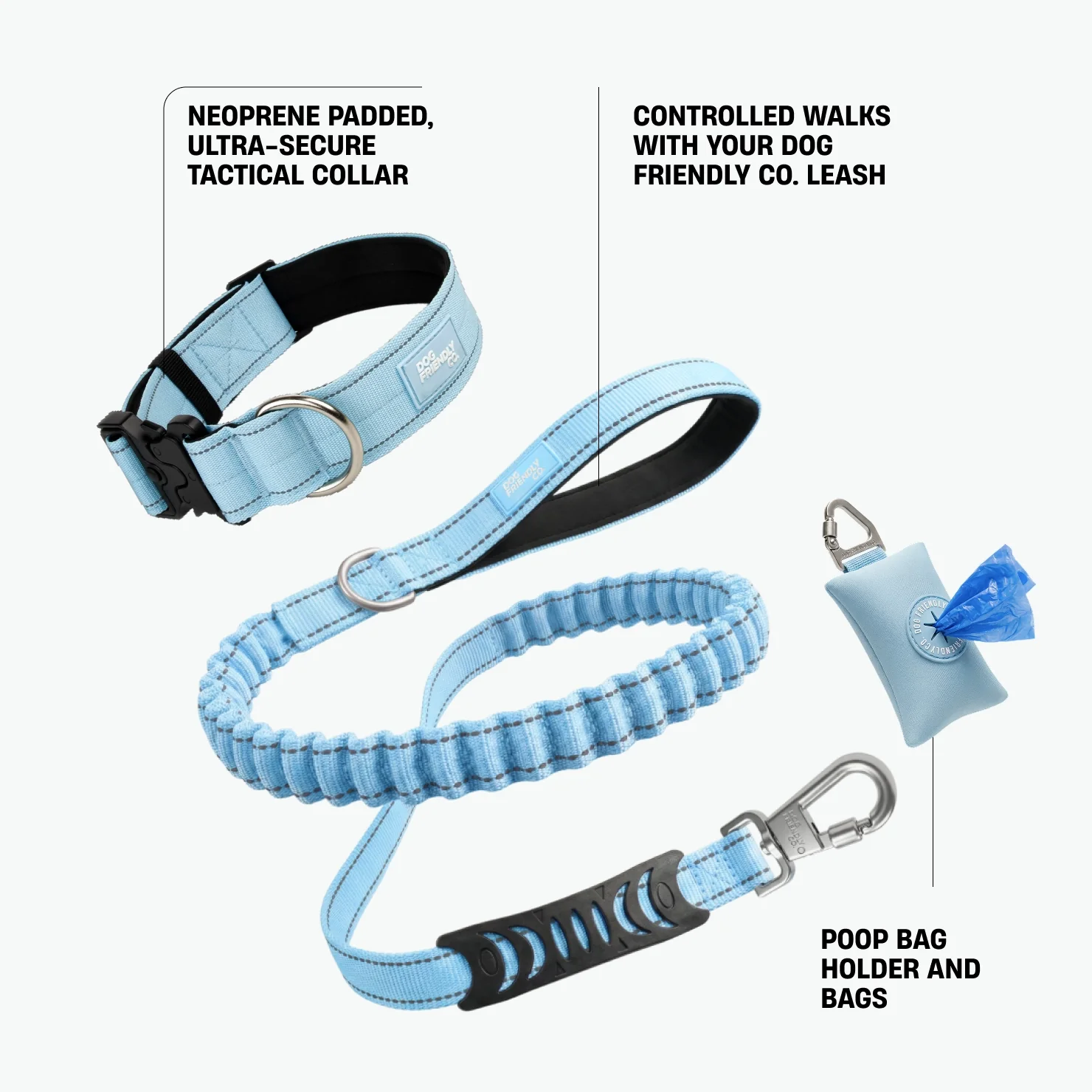 Collar Walk Set - Sky Blue - Image 2
