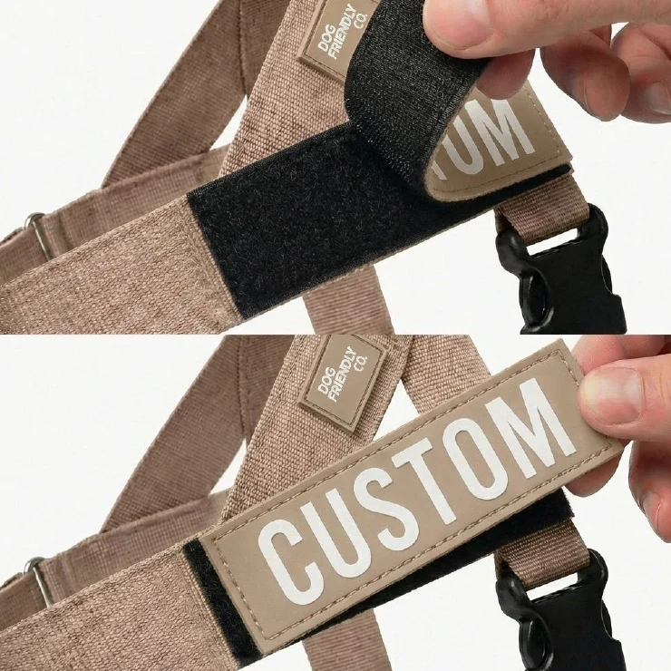 Personalised Dog Harness - Brown - Image 7