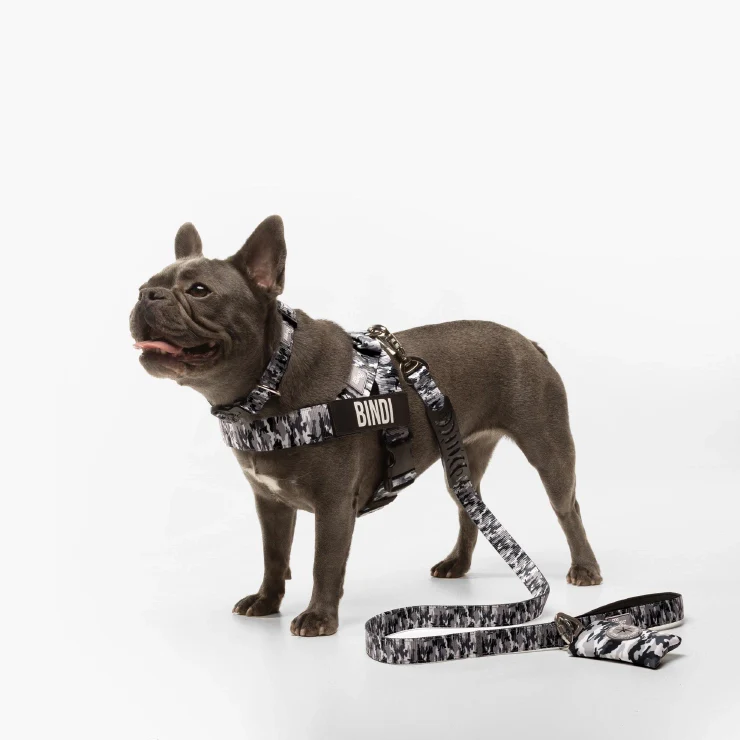 Personalised Dog Harness - Grey Camo - Image 4