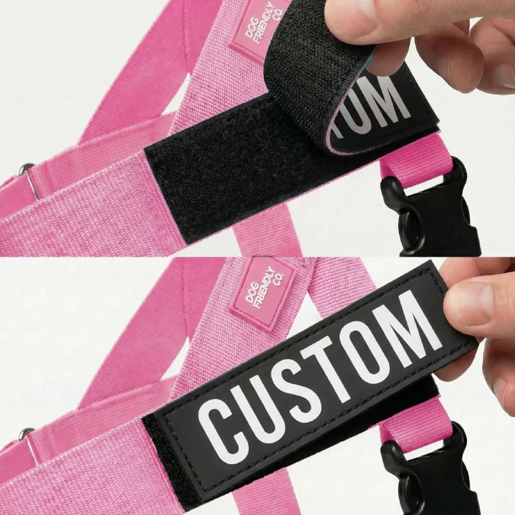 Personalised Dog Harness - Pink - Image 7