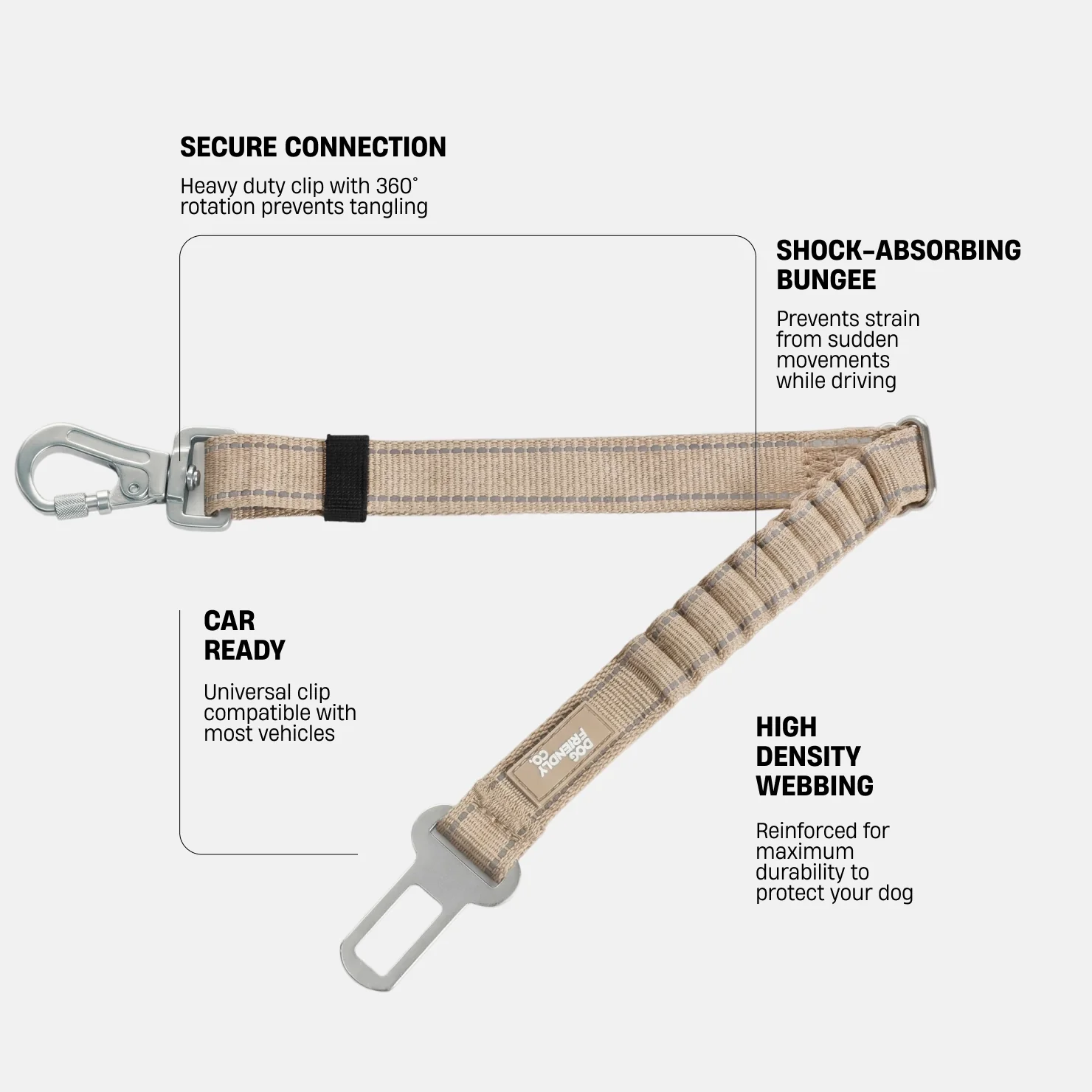 Dog Seat Belt - Brown - Image 2
