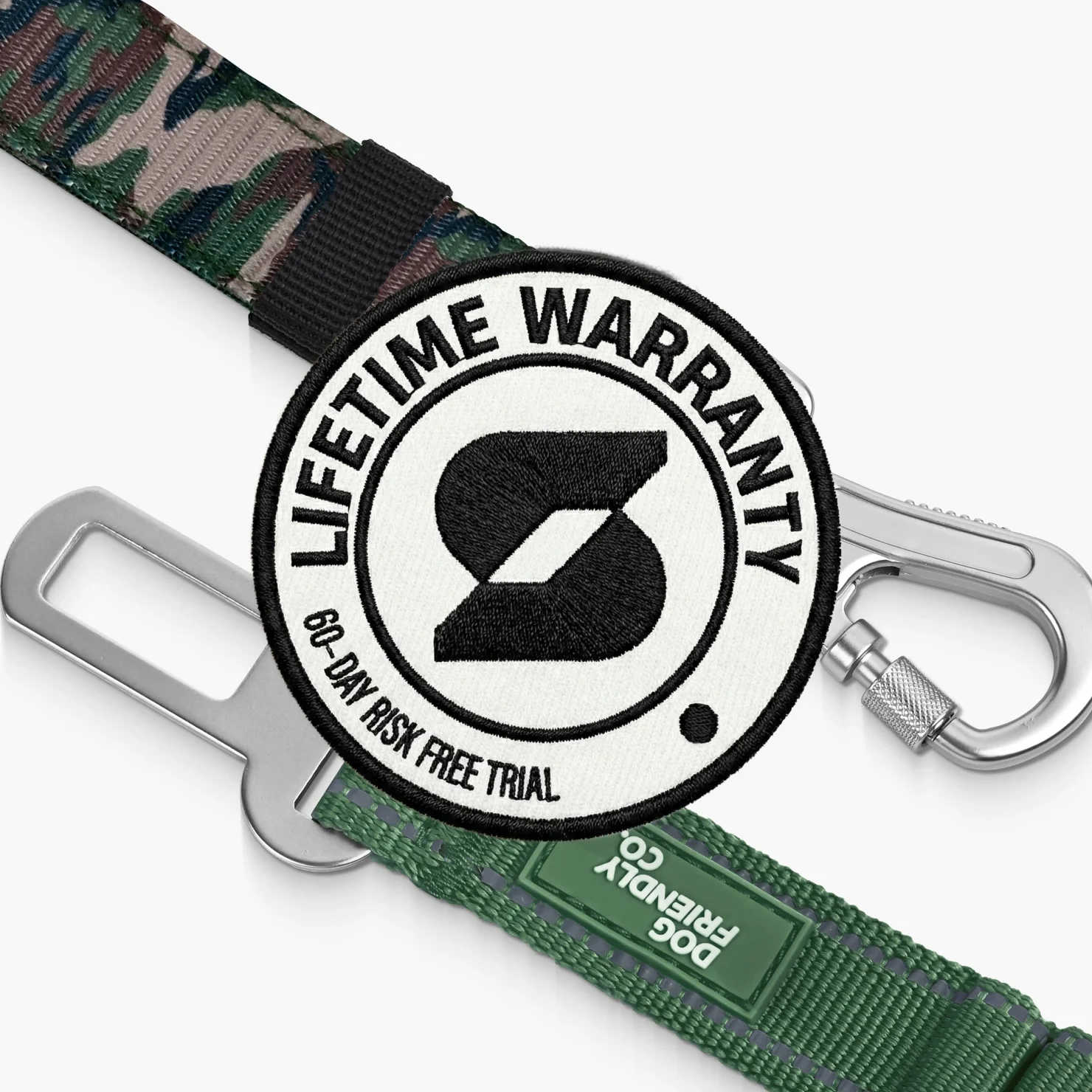 Dog Seat Belt - Green Camo - Image 5