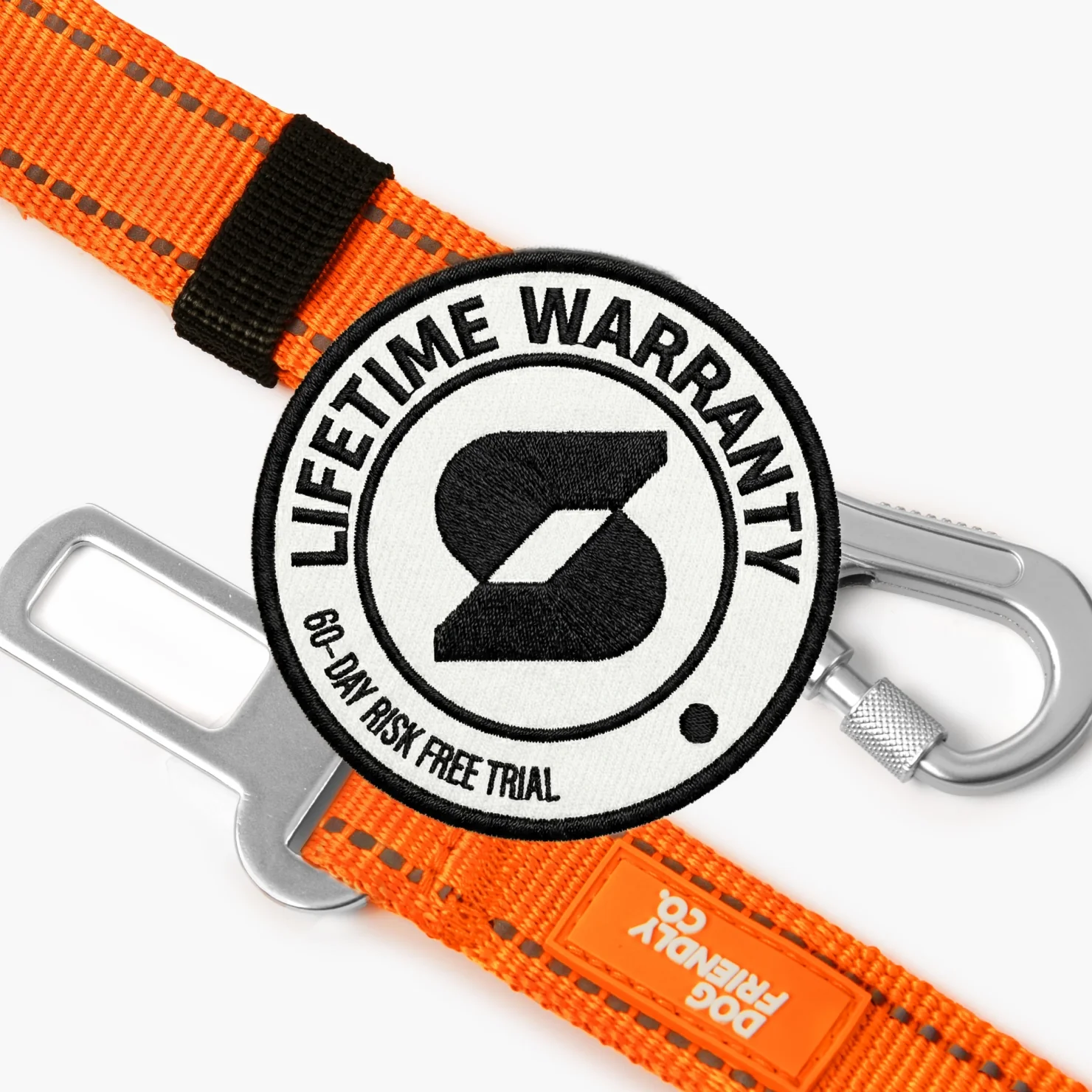 Dog Seat Belt - Hi-Vis Orange - Image 5