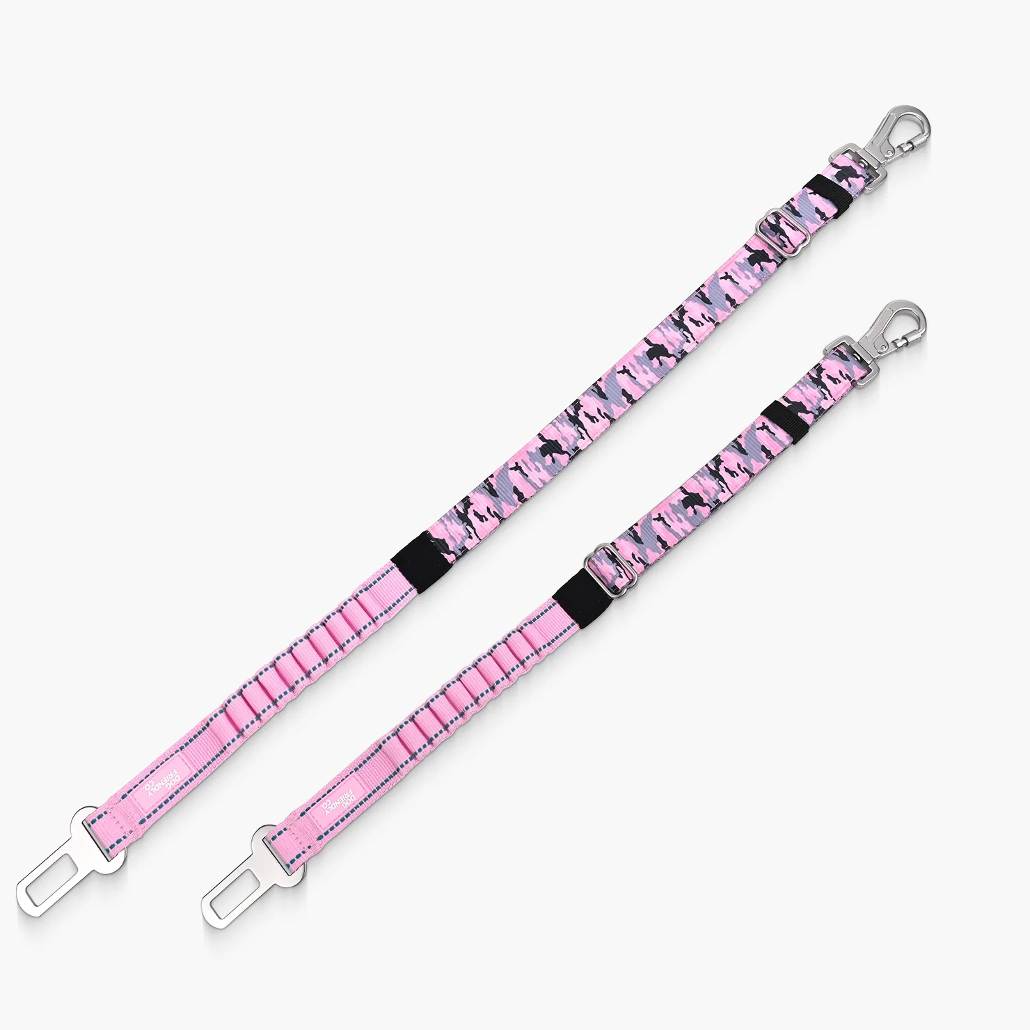 Dog Seat Belt - Pink Camo - Image 3