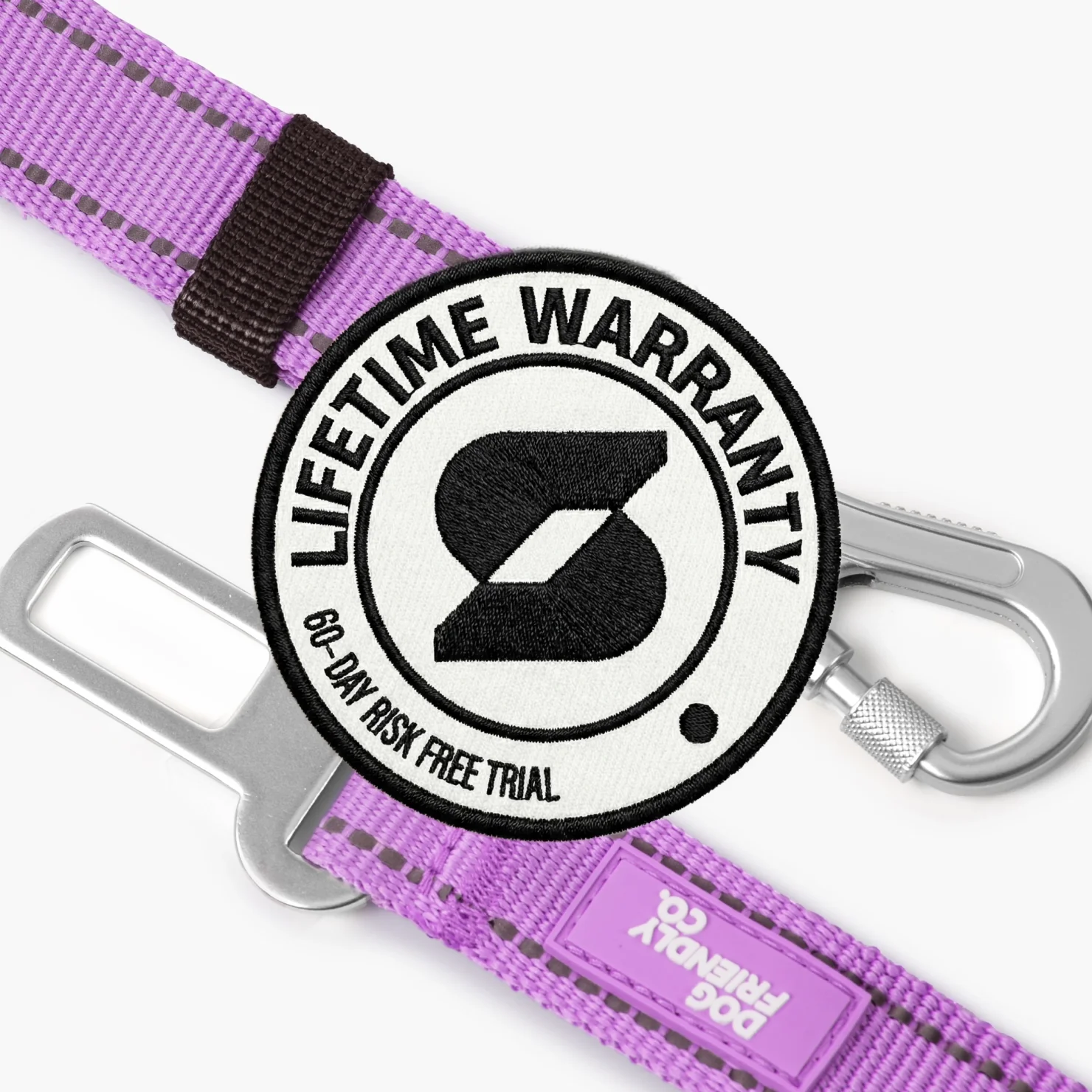 Dog Seat Belt - Purple - Image 5