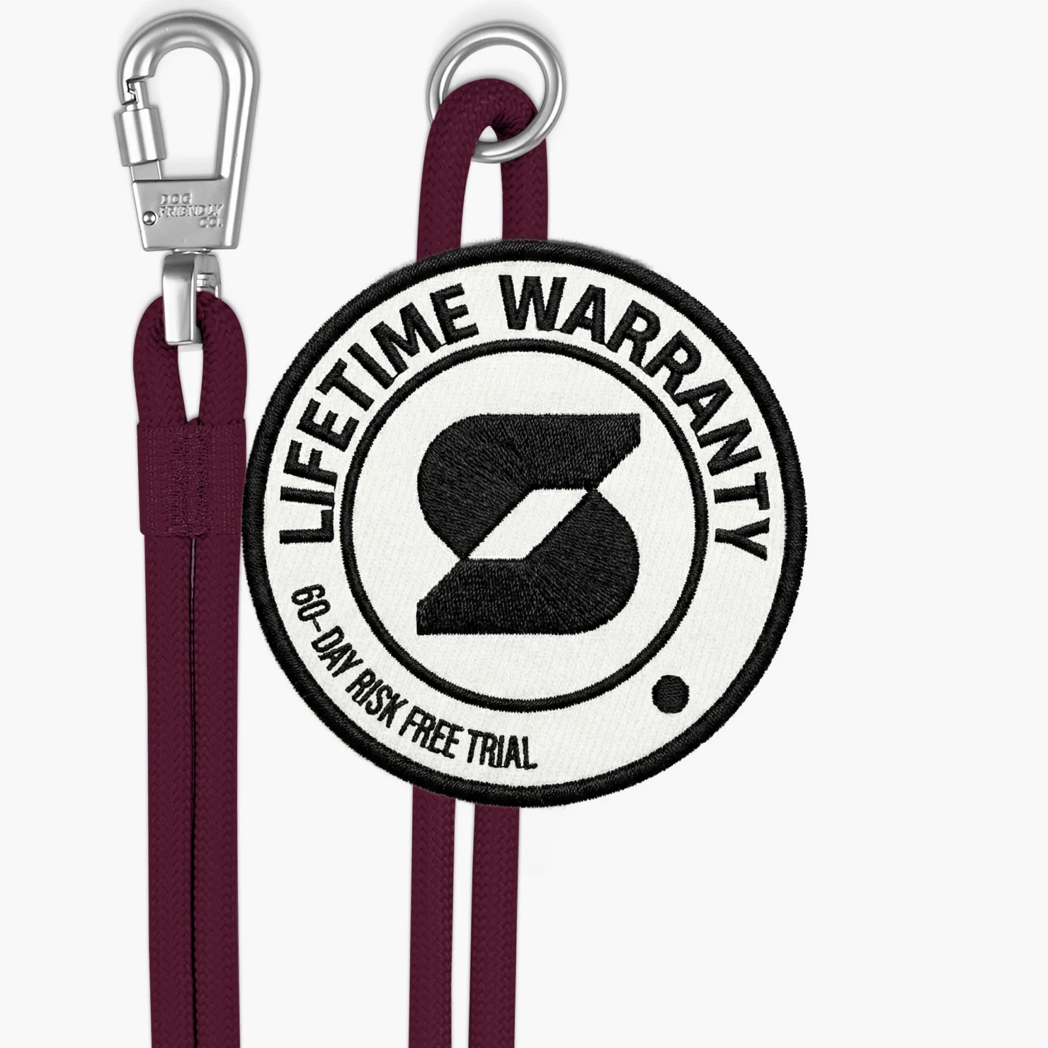 Hands Free Leash - Burgundy - Image 4