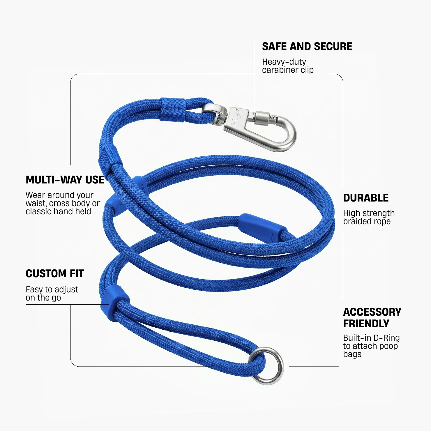 Hands Free Leash - Classic Blue - Image 2