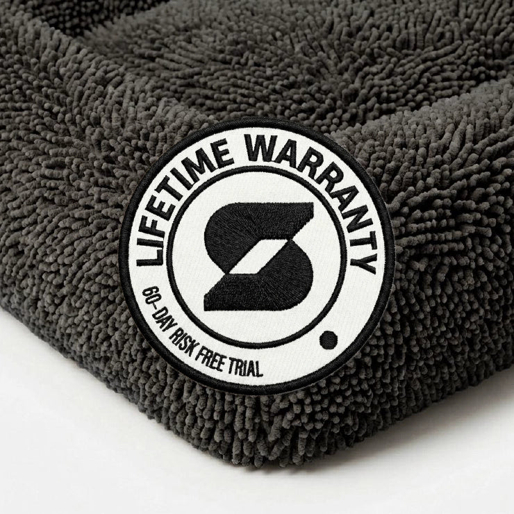 Plush Nap Easy Fit Dog Bed Cover - Charcoal - Image 8