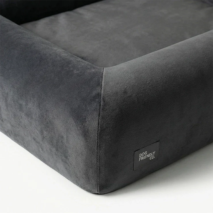 Premium Orthopedic Memory Foam Dog Bed - Charcoal - Image 8