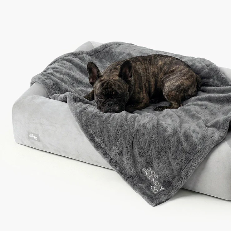 Premium Orthopedic Memory Foam Dog Bed - Grey (Medium) (LP) - Image 2