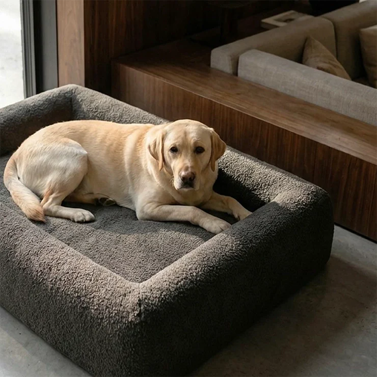 Bouclé Bed Replacement Cover - Brown Bouclé - Image 5