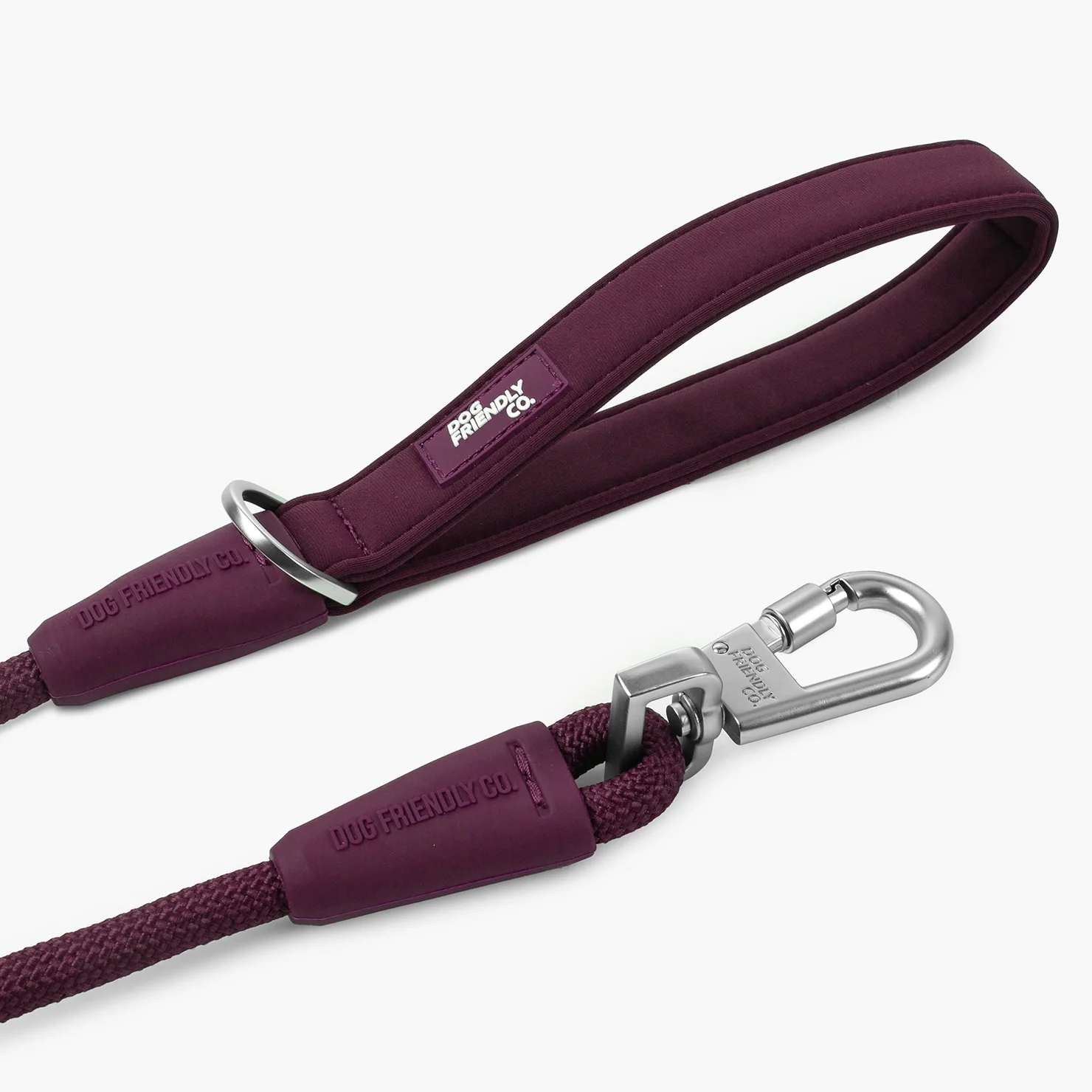 Rope Dog Leash - Burgundy - Image 3