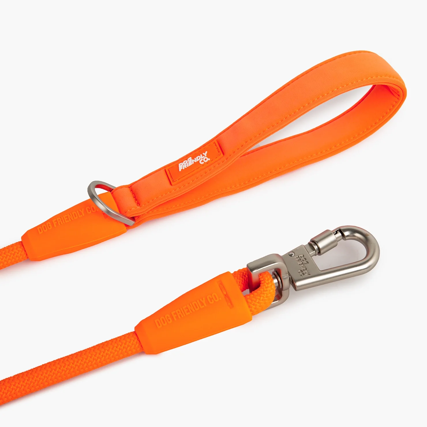 Rope Dog Leash - Hi-Vis Orange - Image 3