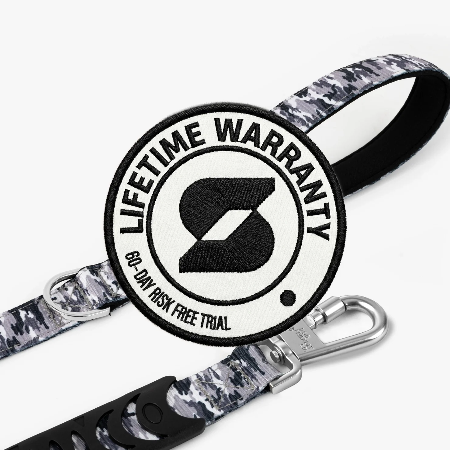 Short Trainer Dog Leash - Grey Camo - Image 5