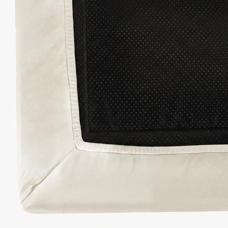 Velvet Easy Fit Dog Bed Cover - Beige - Image 4