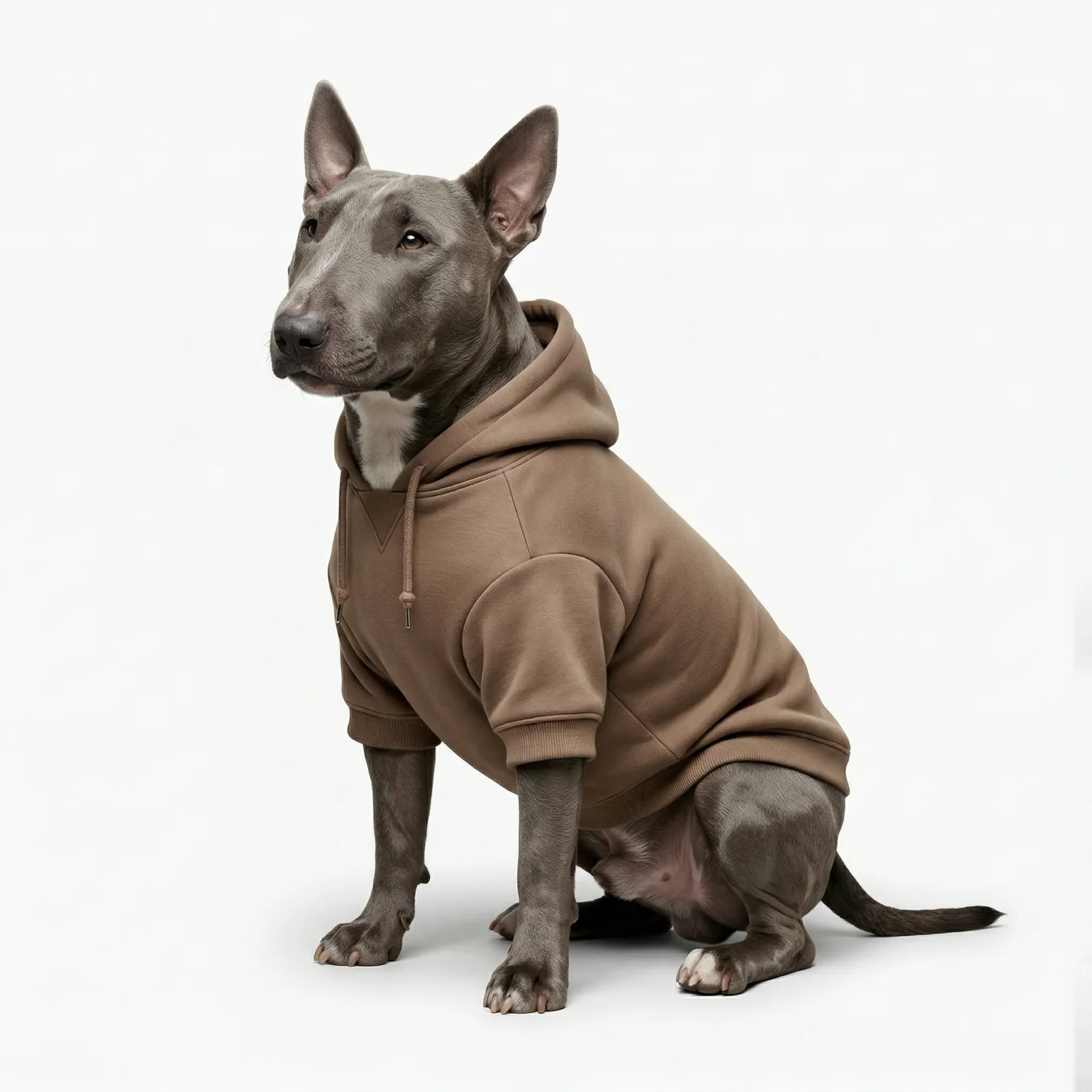 Signature Dog Hoodie - Brown - Image 4