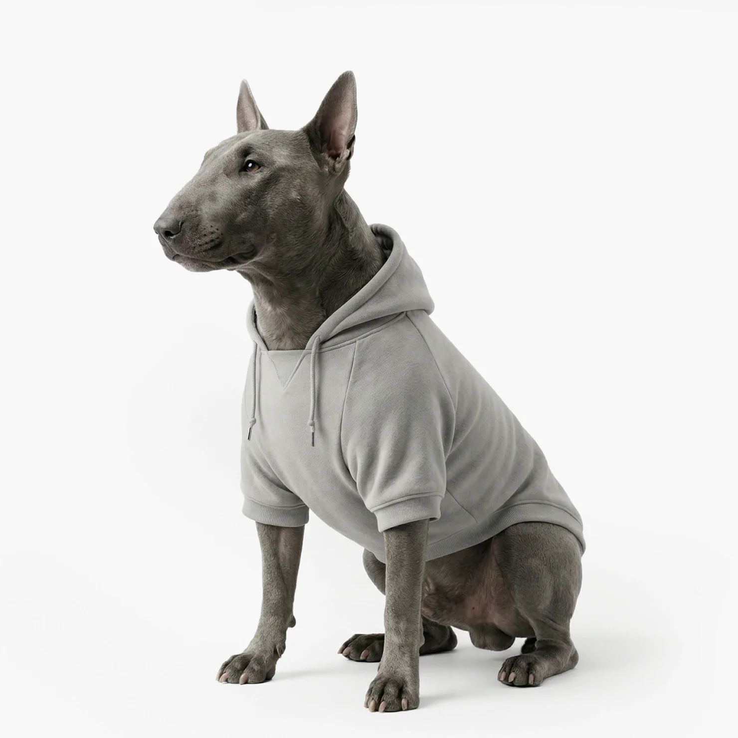 Signature Dog Hoodie - Grey - Image 4