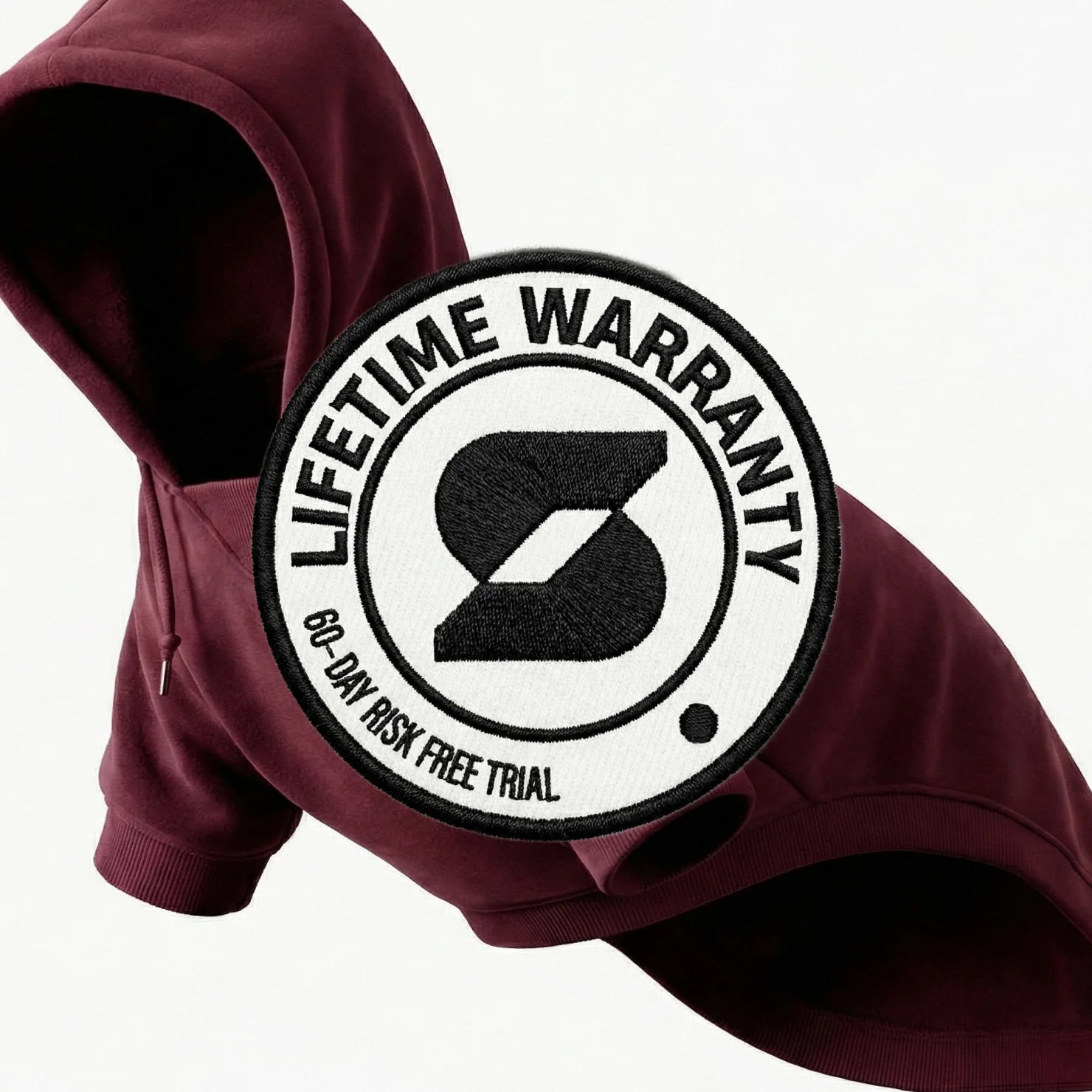 Signature Dog Hoodie - Maroon - Image 9